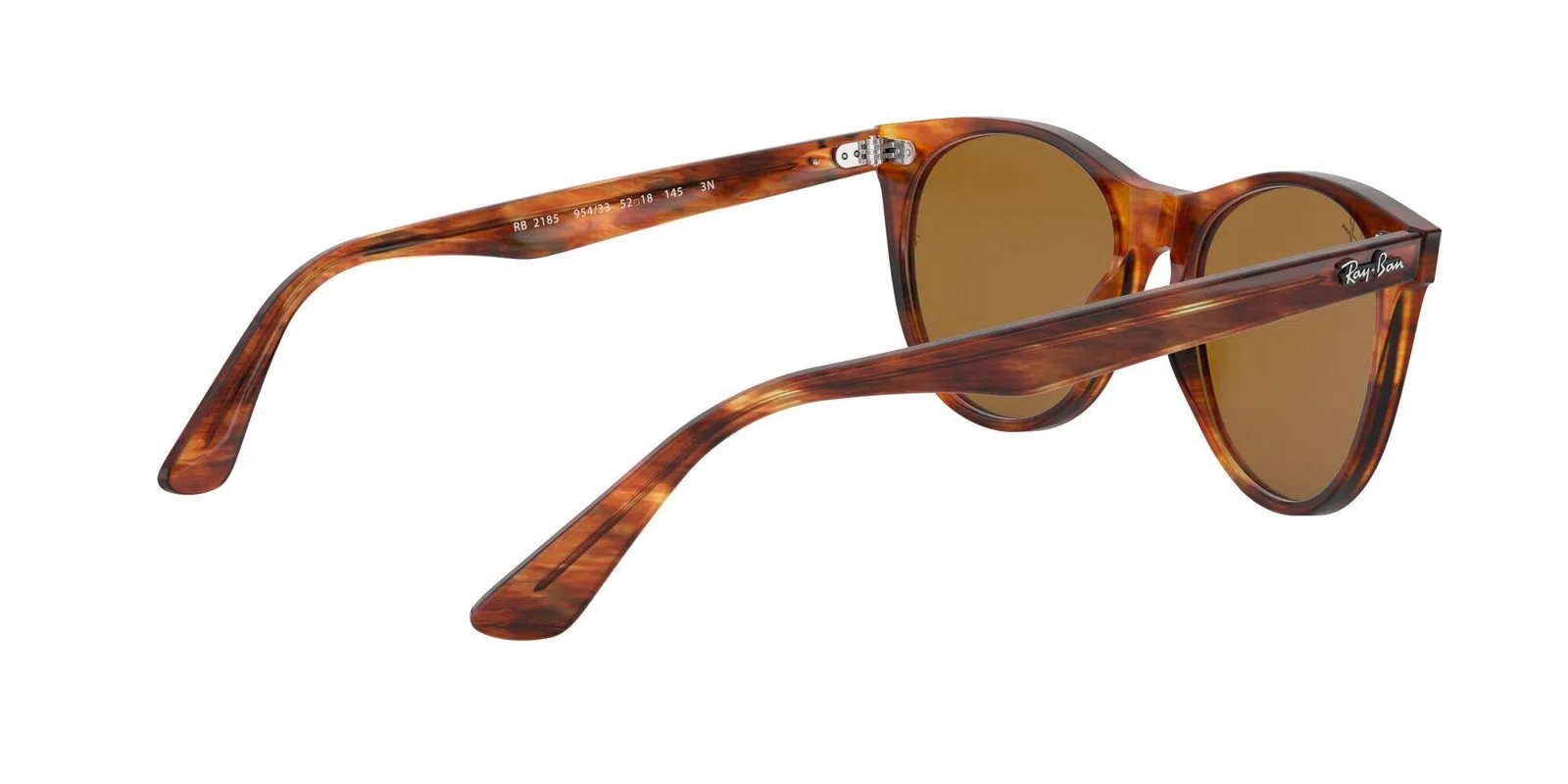Ray-Ban Wayfarer Ii 2185 Sunglasses - Havana On Trasparent Light Bro - view 45